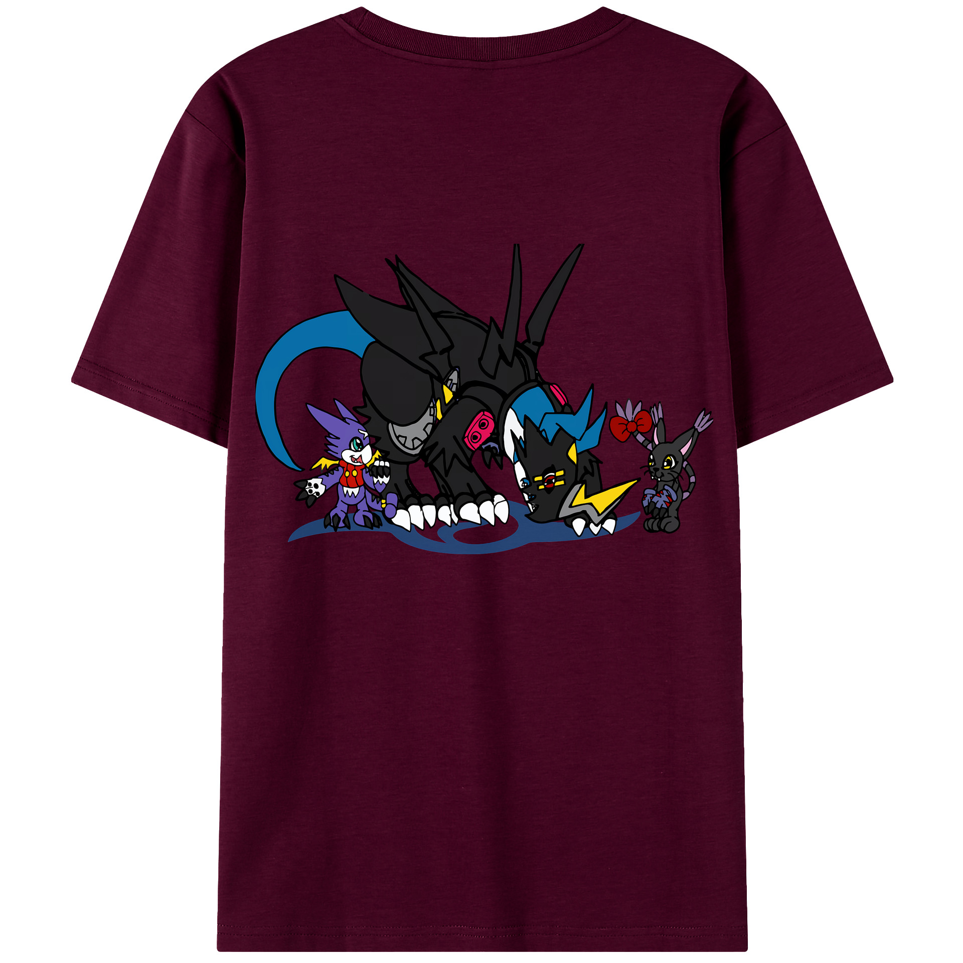 （画像用） Digimon デジタルモンスター/デジモン レディース半袖Tシャツ(バックプリント)